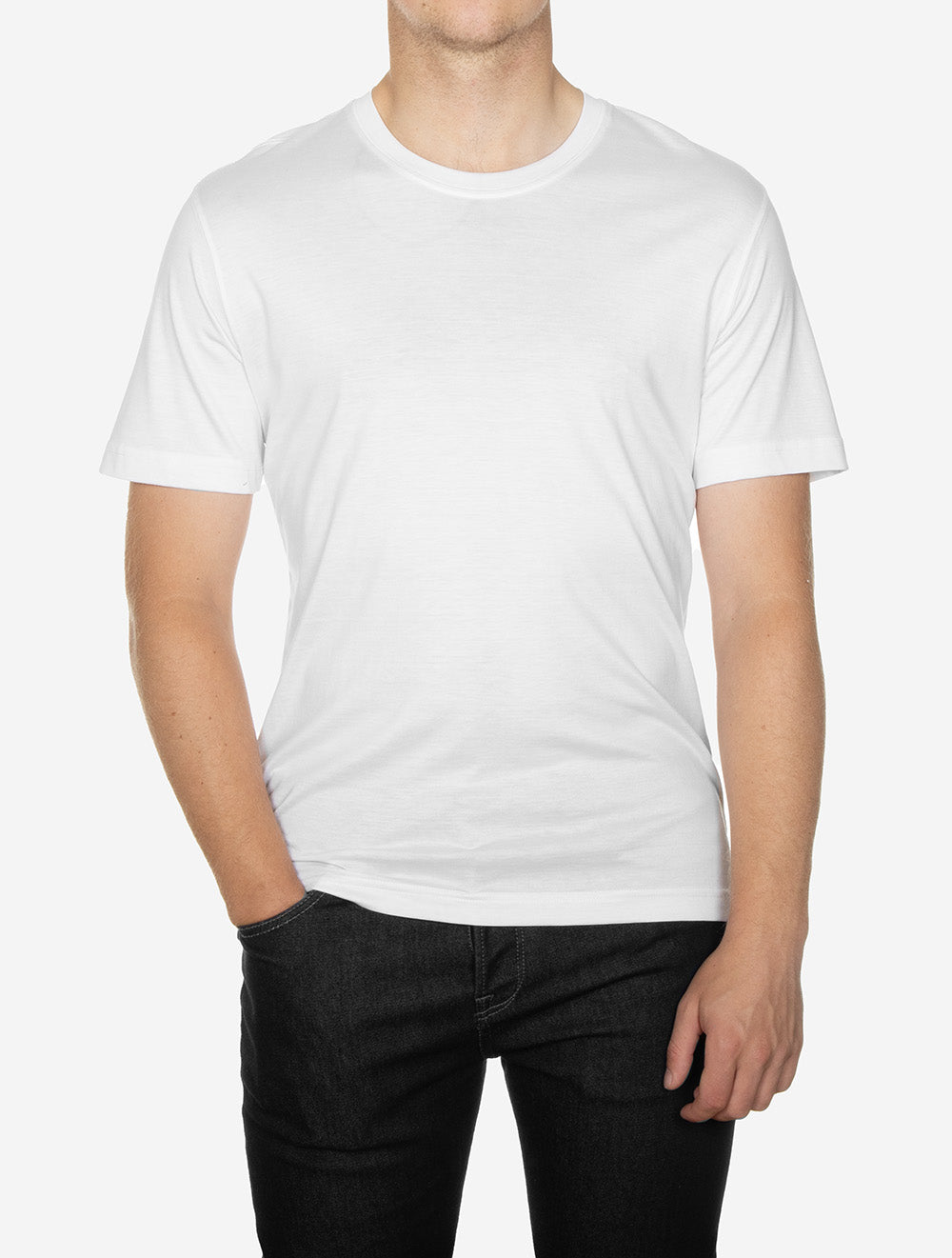 Interlock Crewneck T-Shirt White