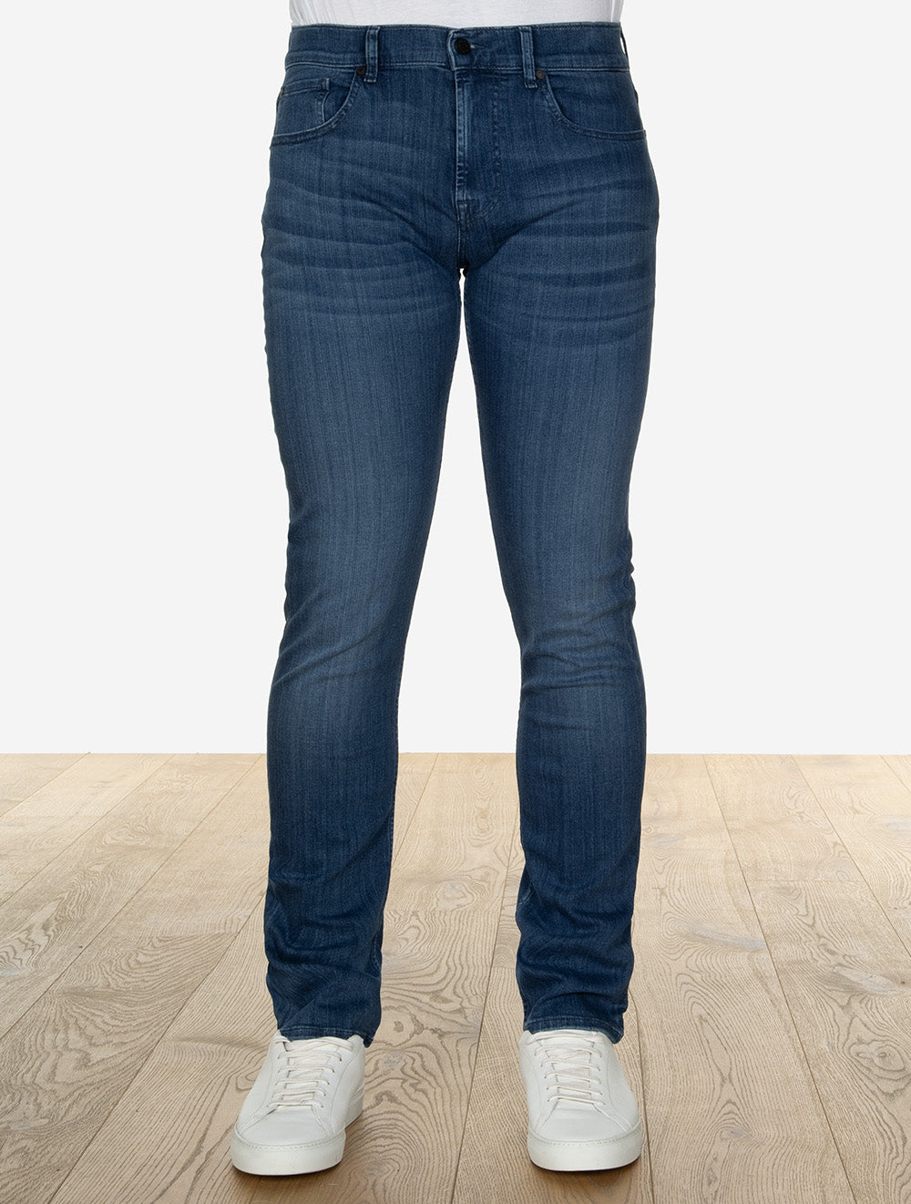 Slimmy Luxe Performance Plus Jeans Mid Blue