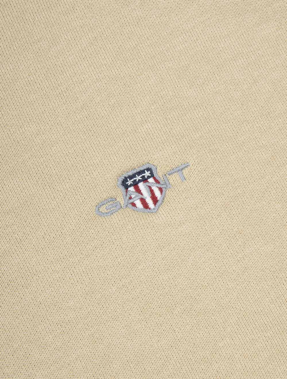 Regular Shield Half Zip Sweat Oat Beige