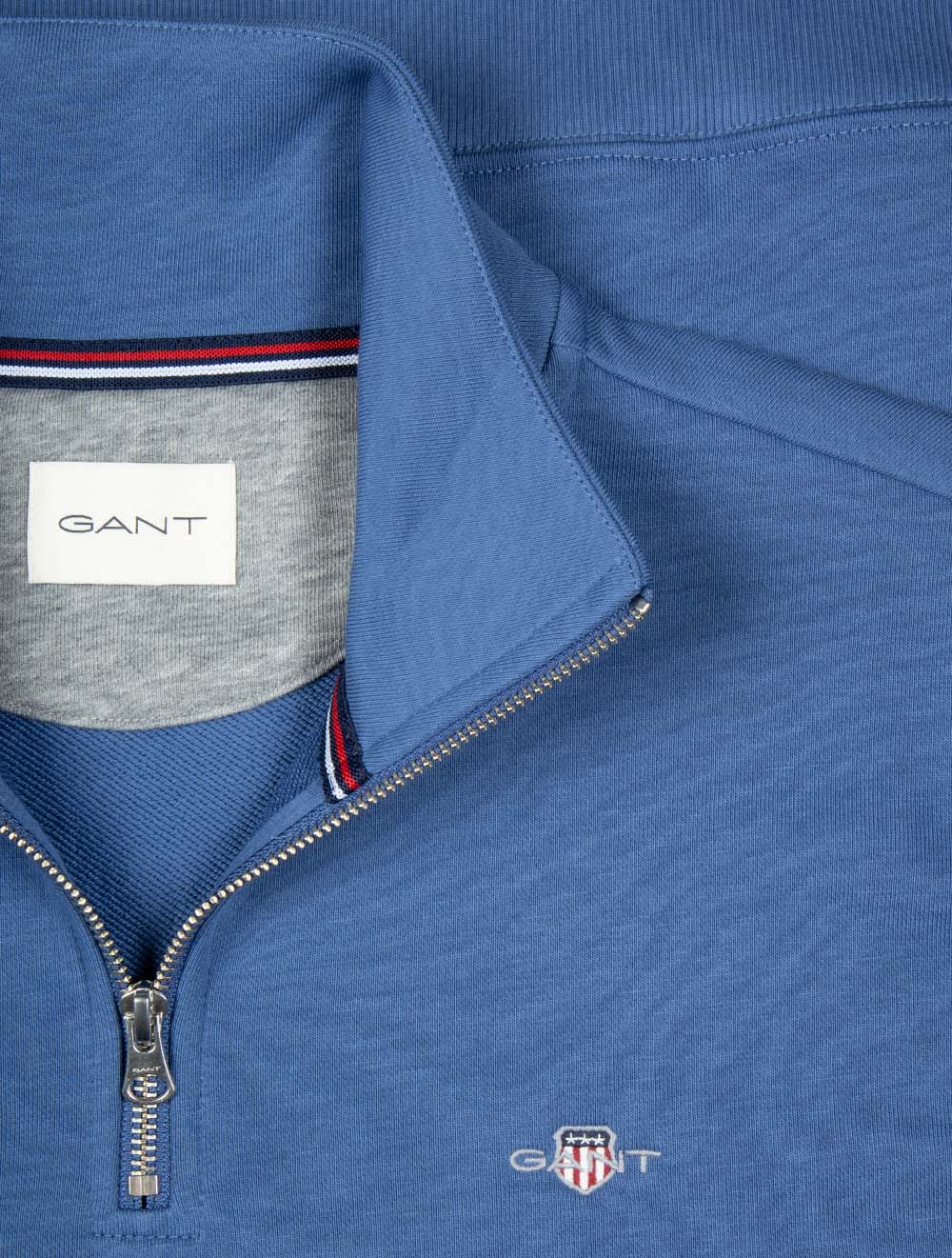 Regular Shield Half Zip Sweat Vintage Blue