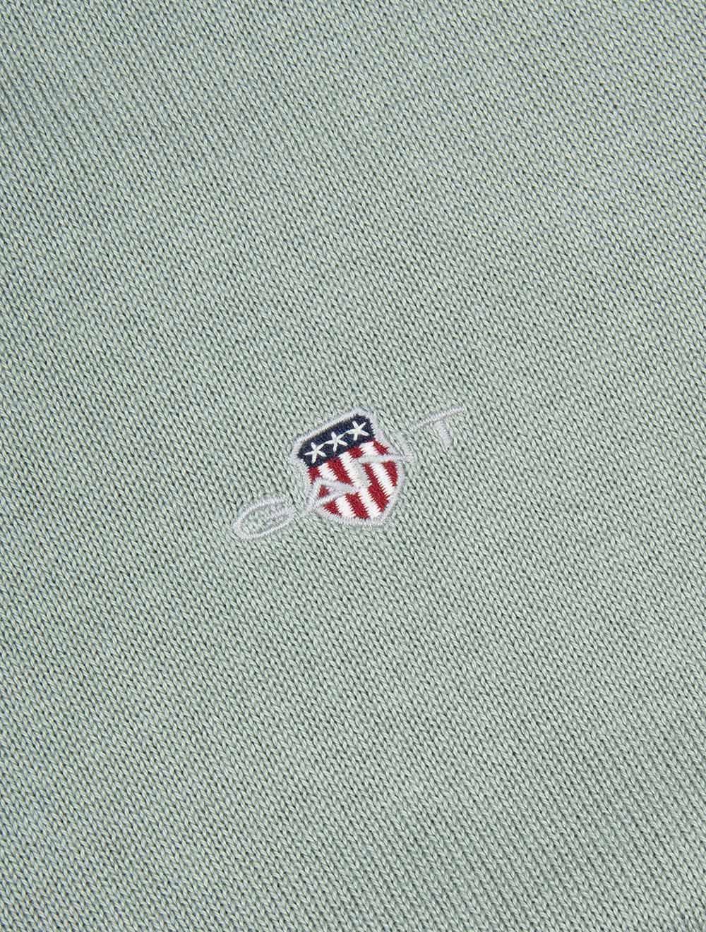 Classic Cotton Half Zip Ceramic Grey