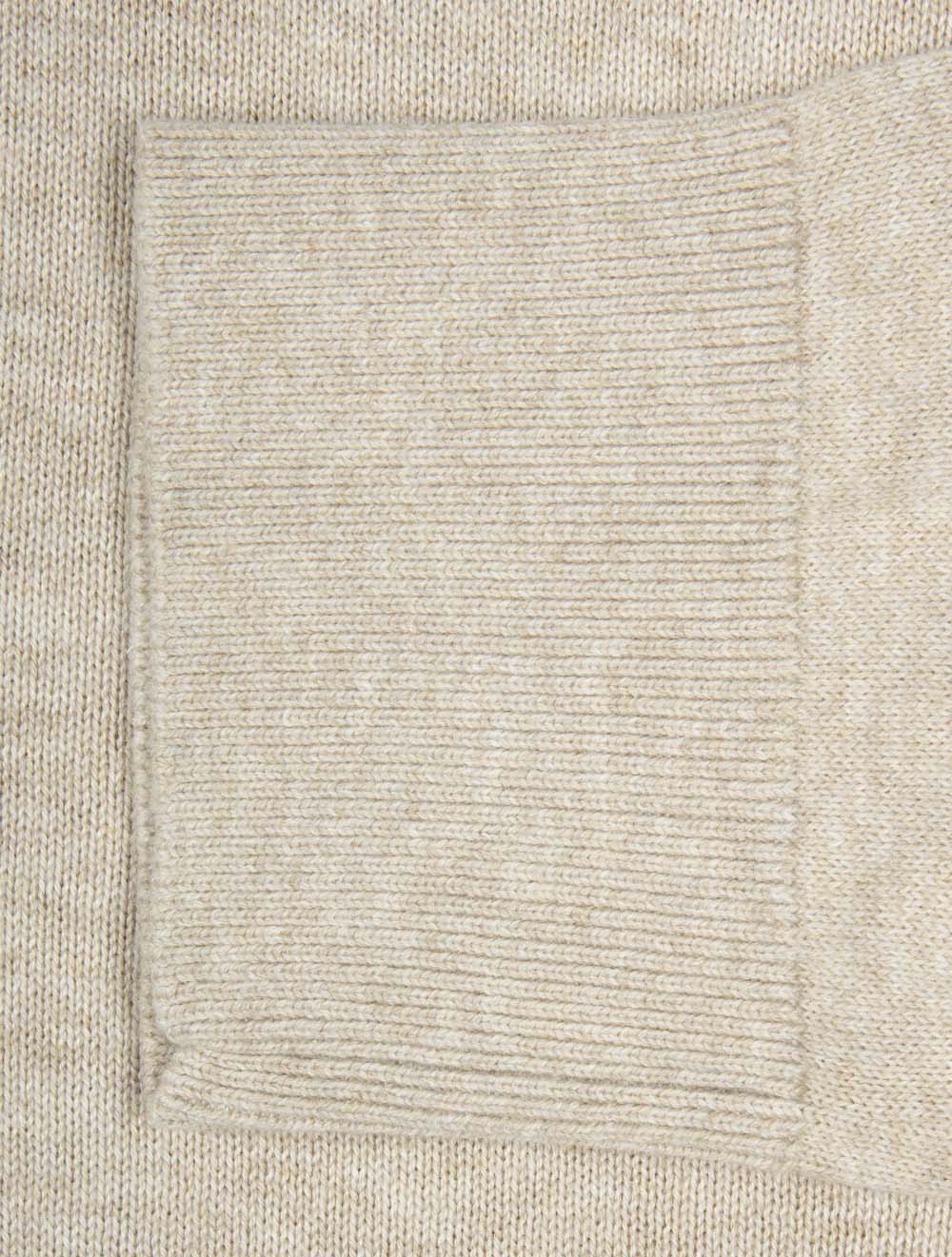 Classic Cotton Half Zip Oat Melange
