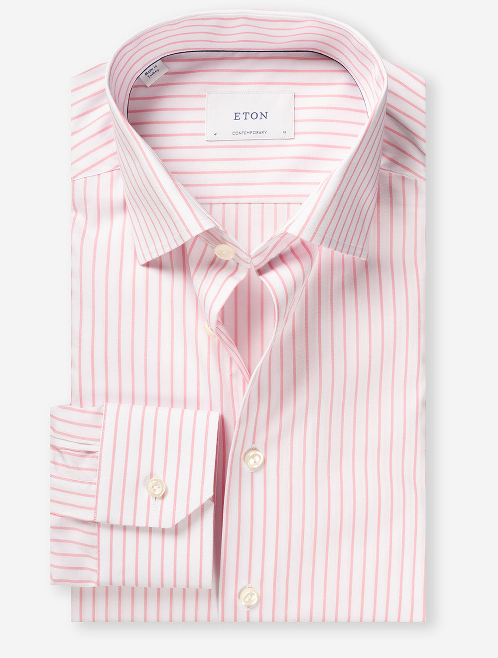 Contemporary Striped Signature Shirt Pink
