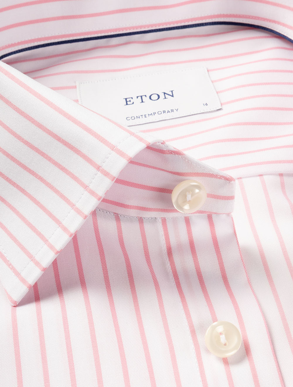 Contemporary Striped Signature Shirt Pink