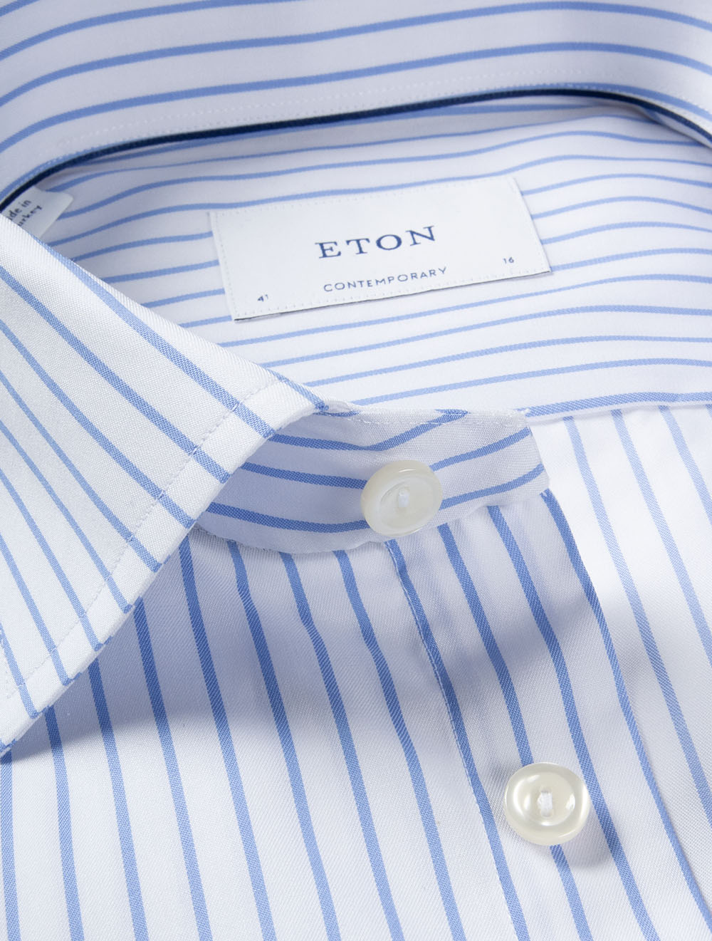 Contemporary Striped Signature Shirt Blue