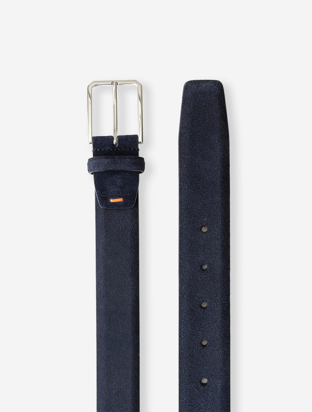 Suede Belt Navy