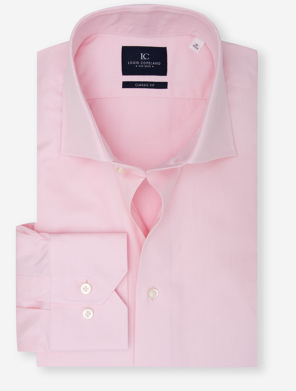 Solid Plain Classic Fit Shirt Pink