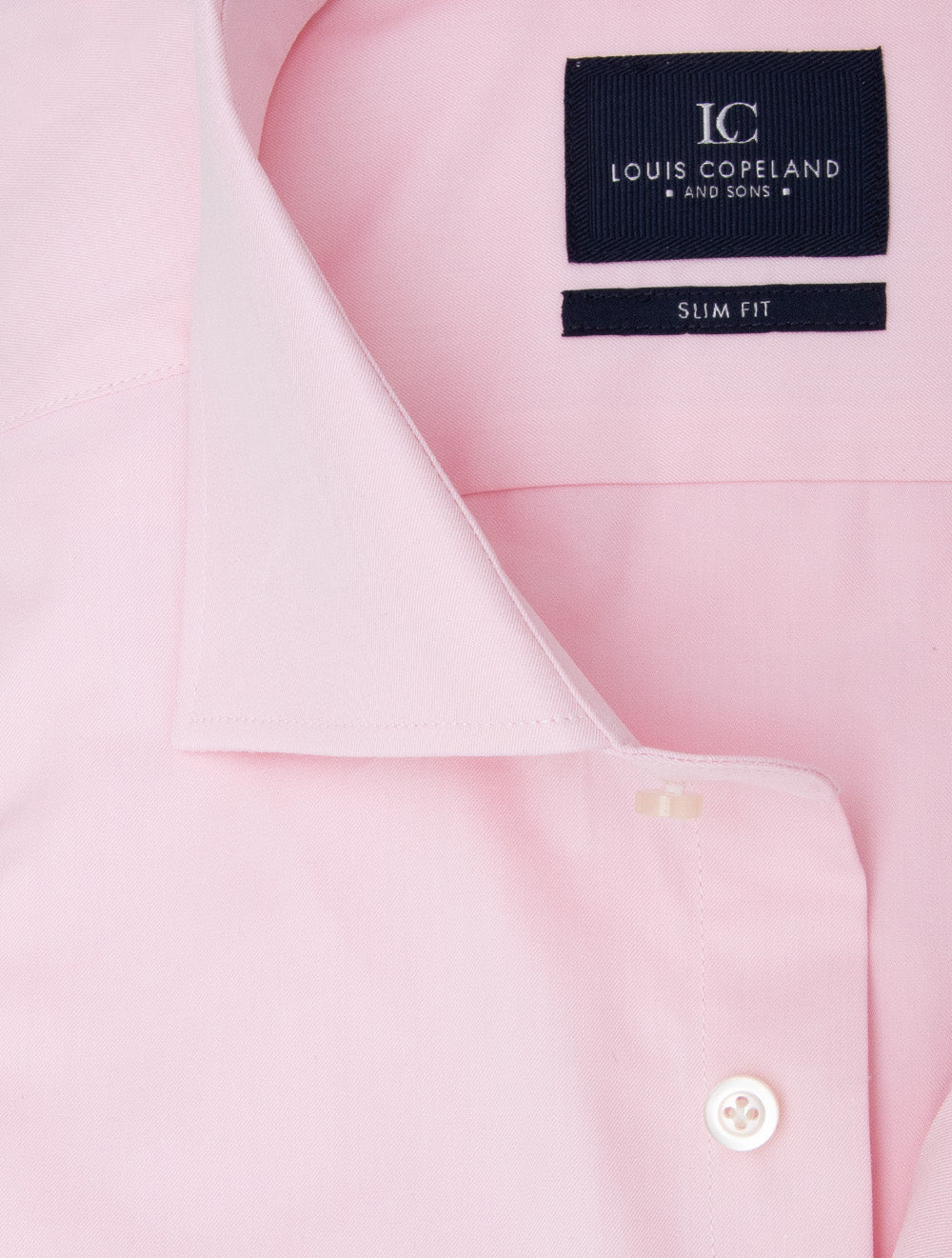 Chemise rose unie coupe slim
