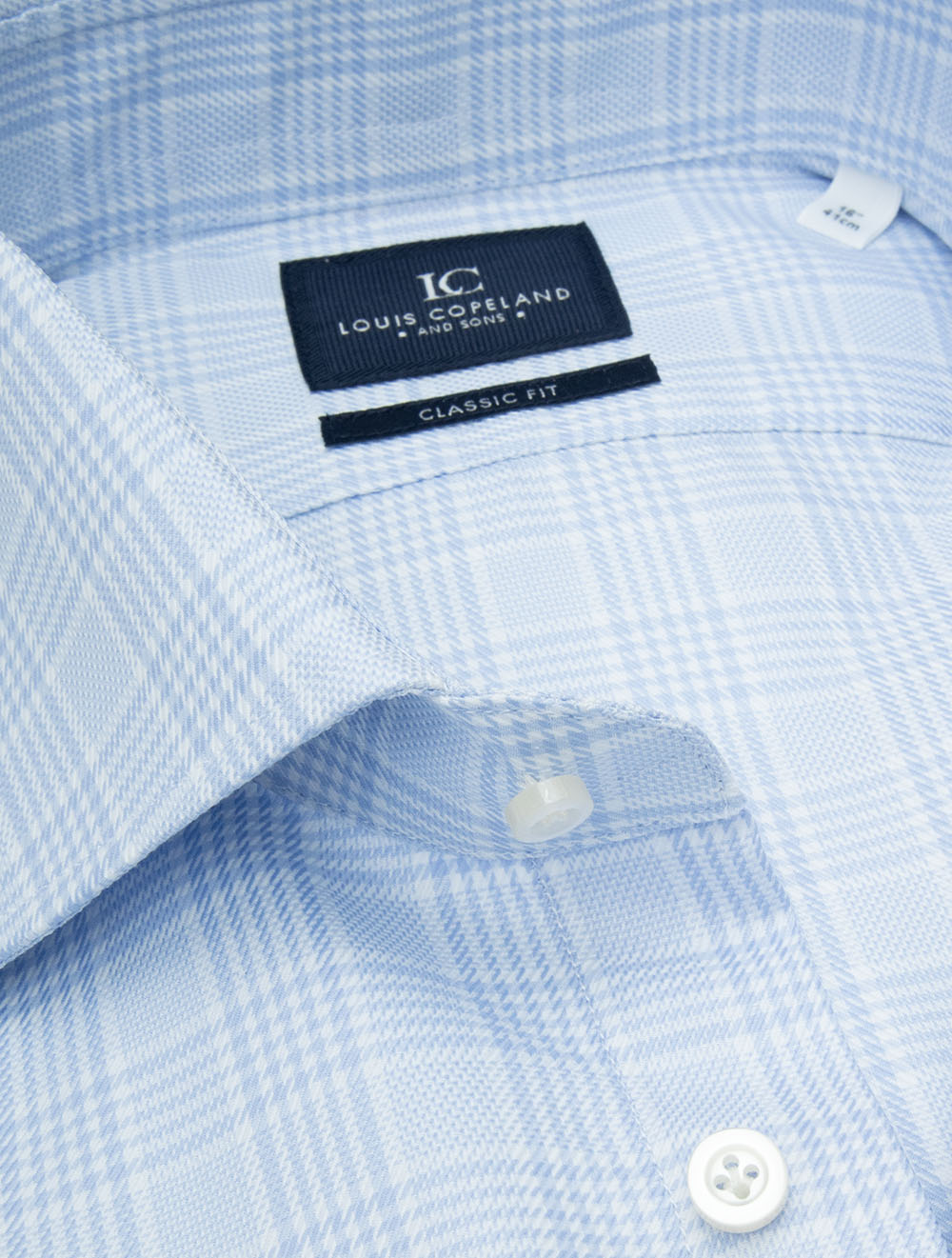 Plaid Check Classic Fit Shirt Blue