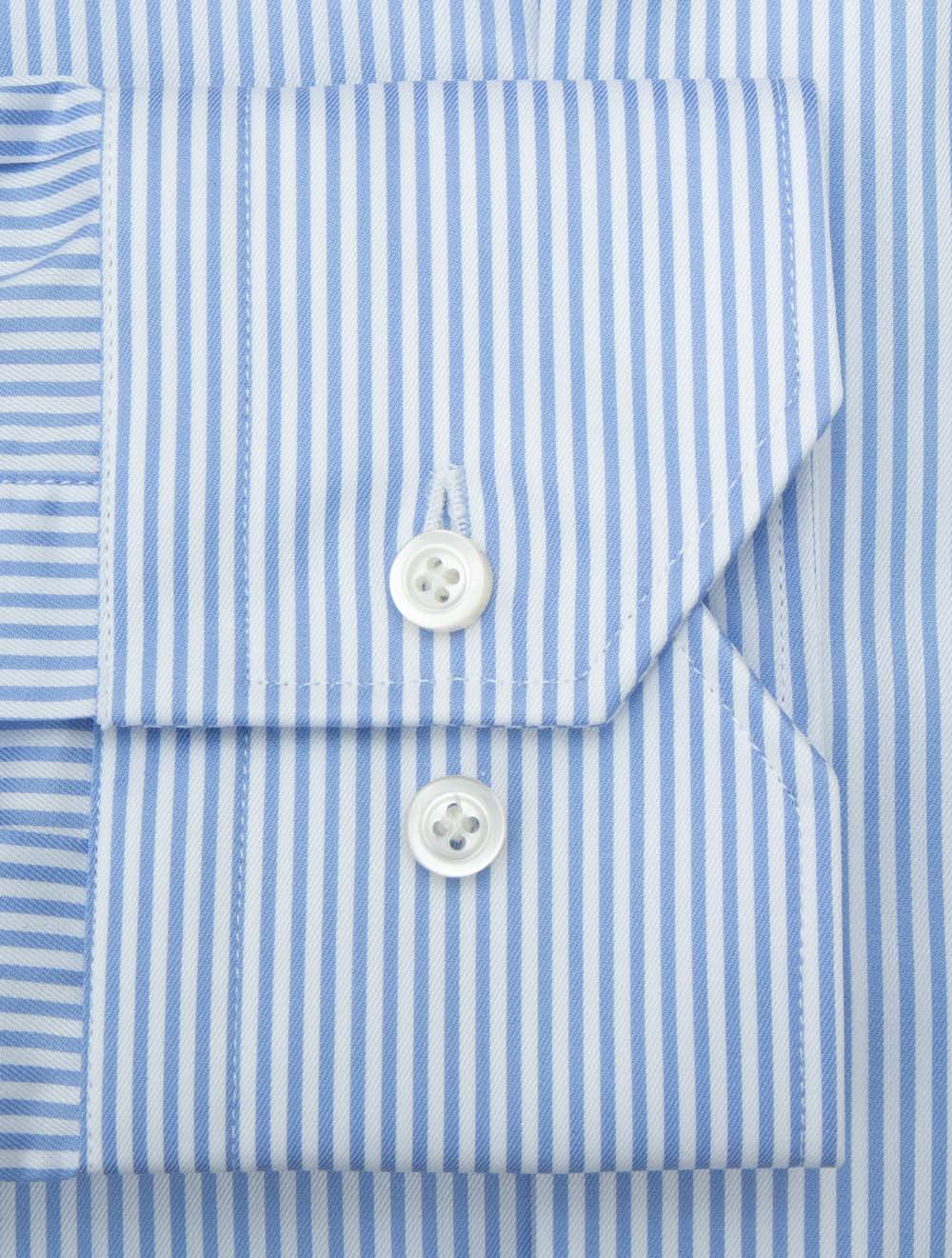 Stripe Classic Fit Shirt Blue