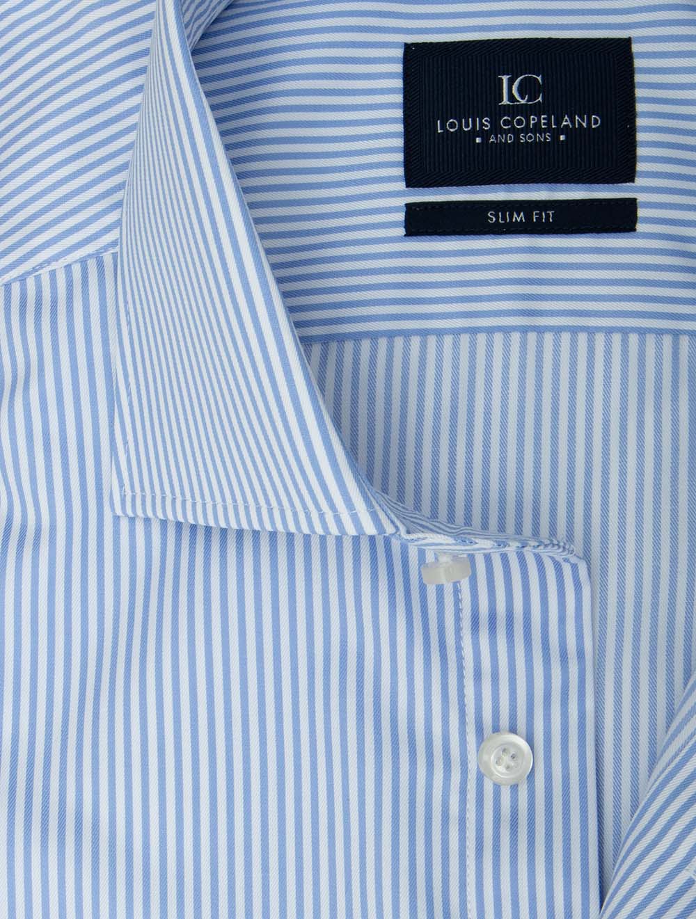 Stripe Slim Fit Shirt Blue