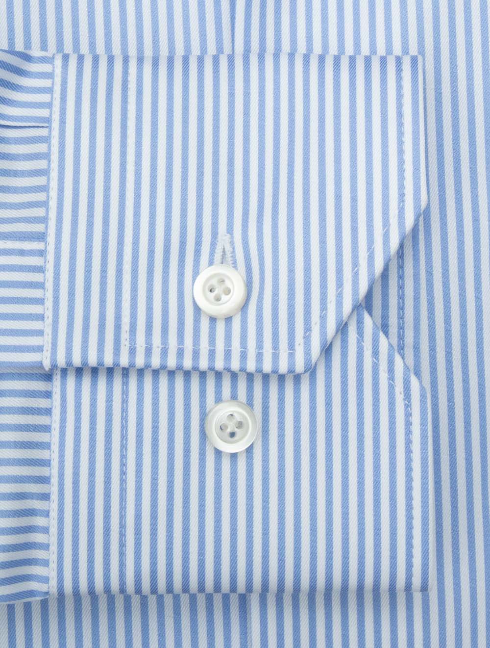 Stripe Slim Fit Shirt Blue
