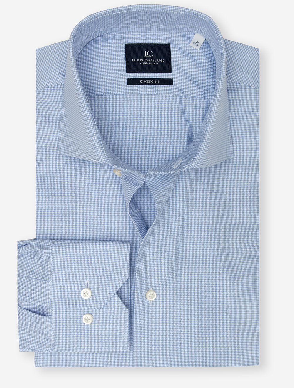Puppytooth Classic Fit Shirt Blue