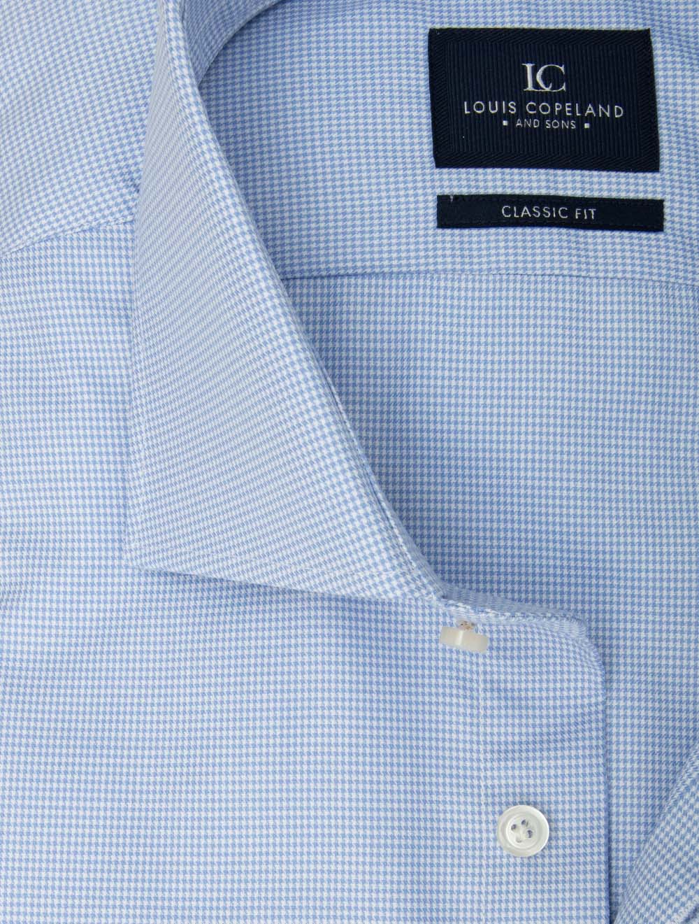 Puppytooth Classic Fit Shirt Blue