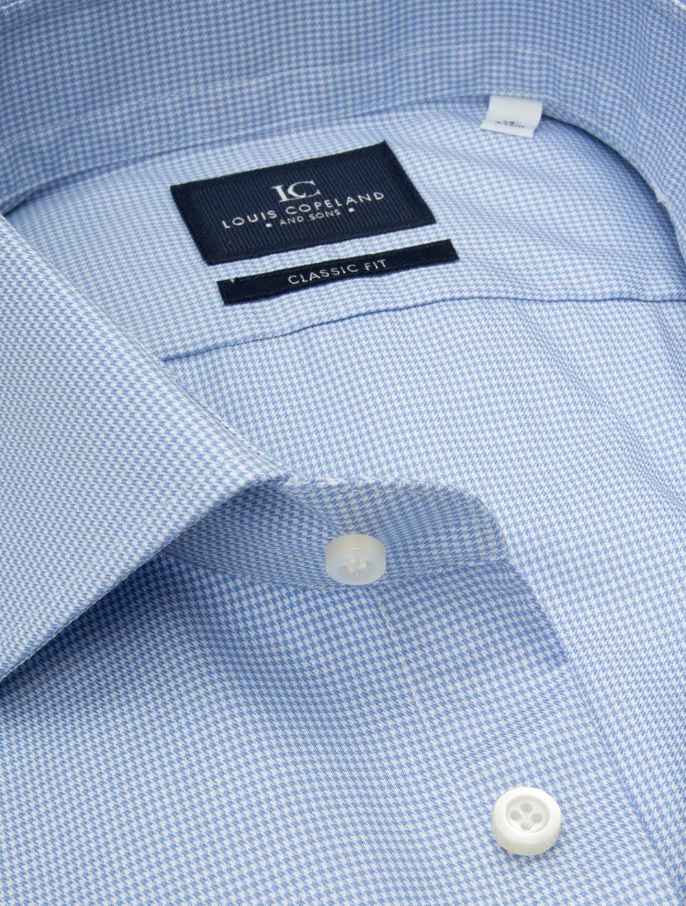 Puppytooth Classic Fit Shirt Blue