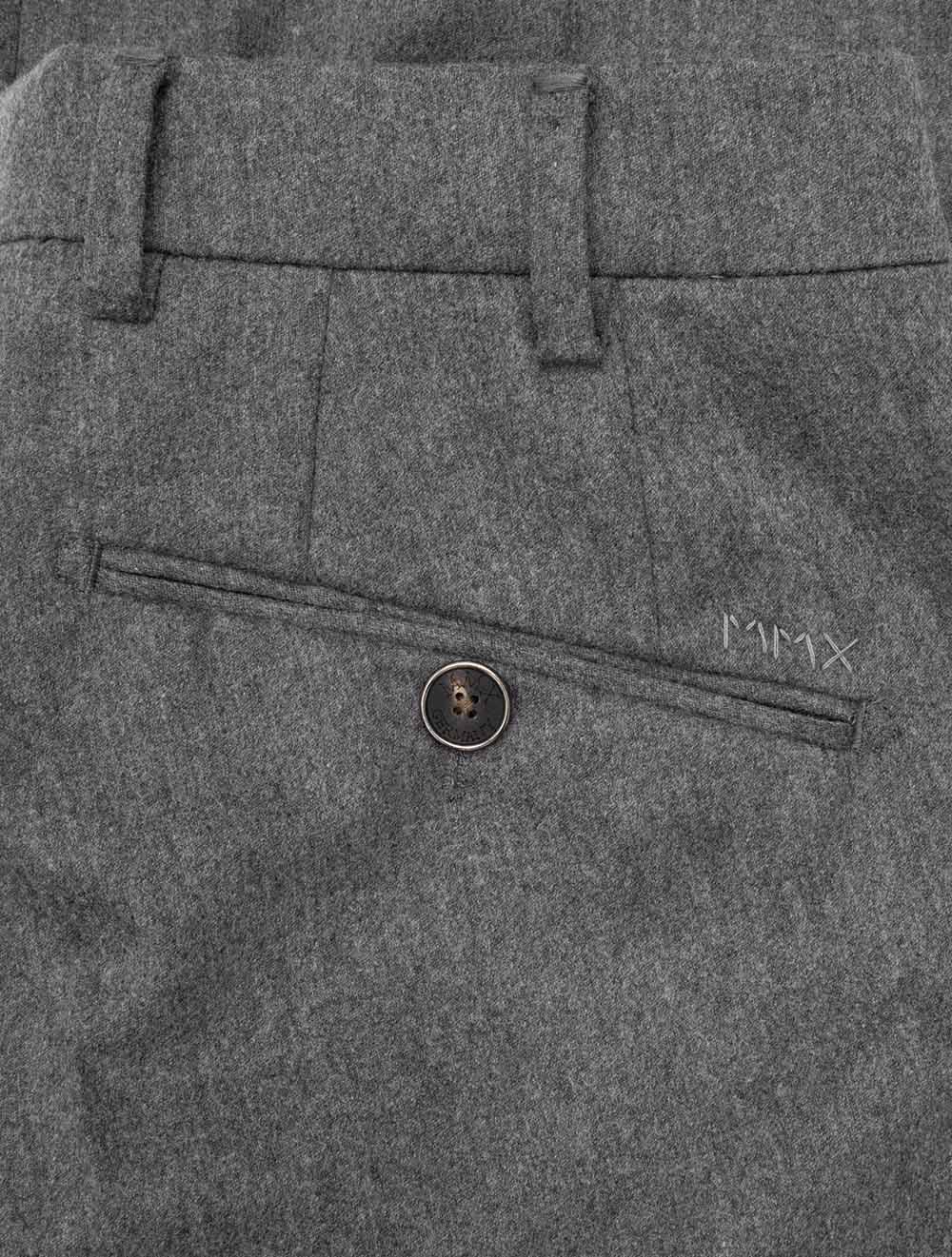 Lupus Wool Flannel Trousers Grey