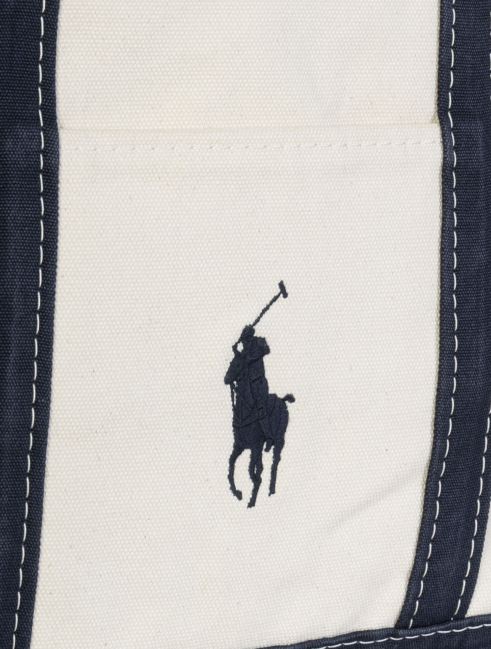 Big Pony Canvas Tote Bag Cream