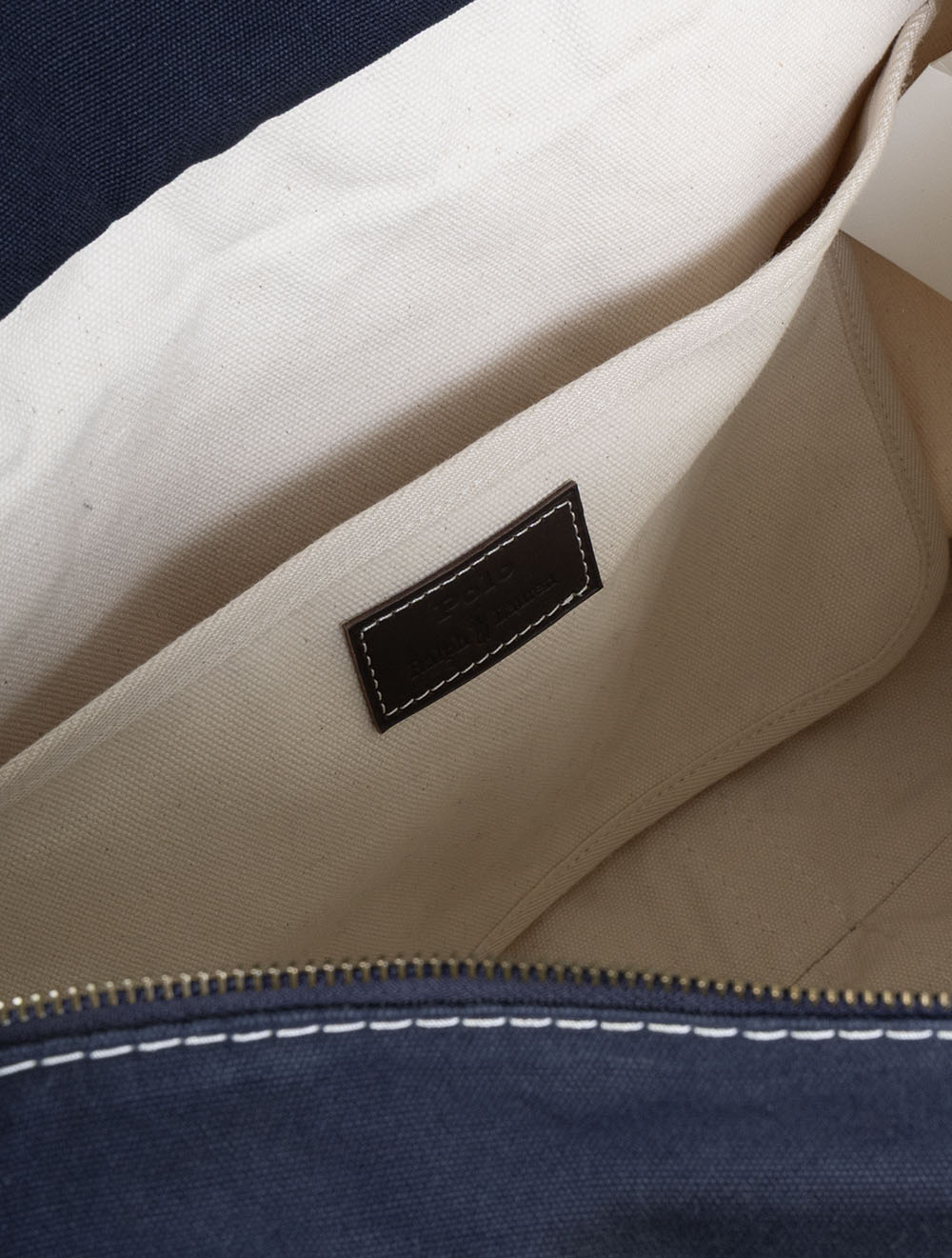 Big Pony Canvas Tote Bag Cream