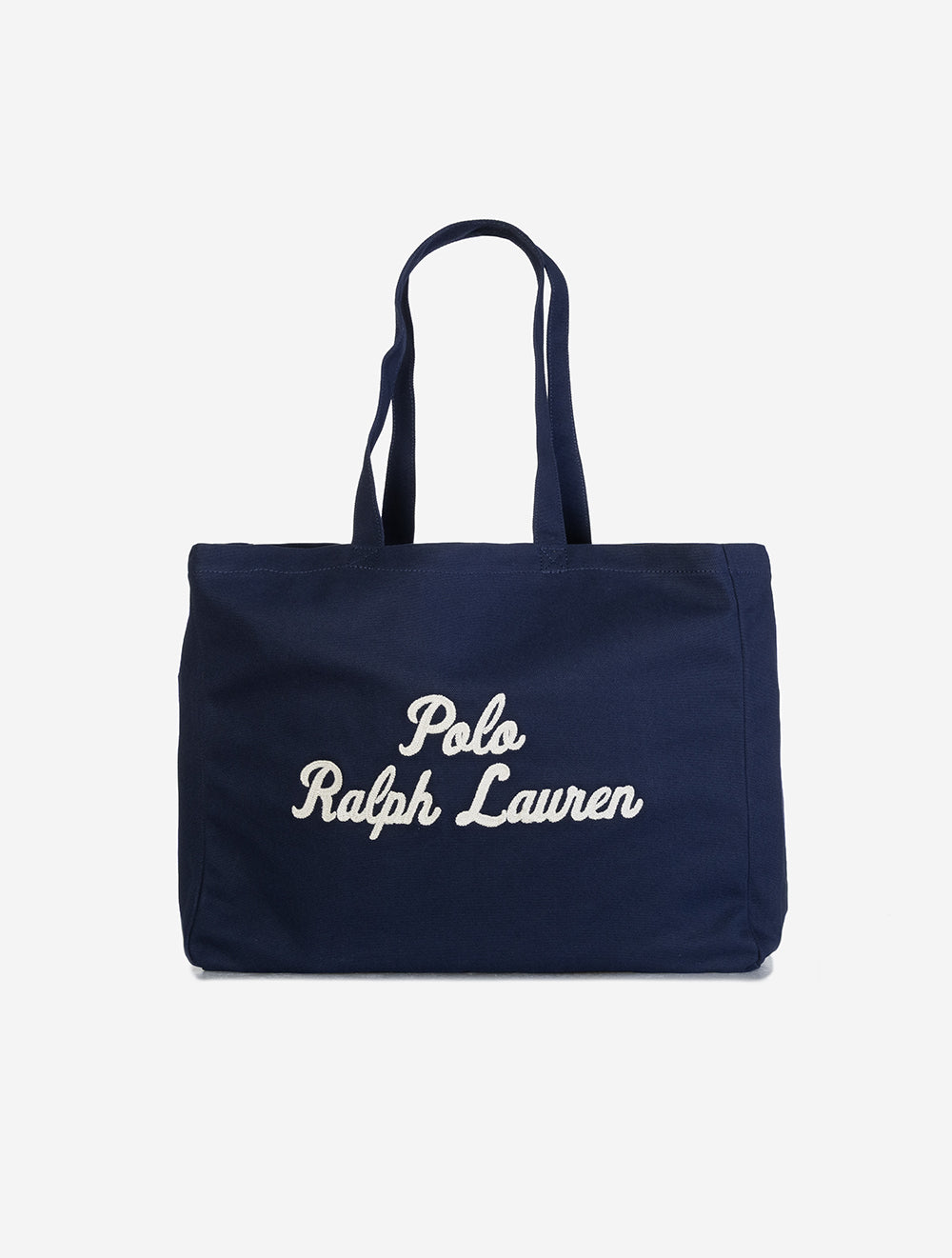 Embroidered Canvas Tote Bag Navy