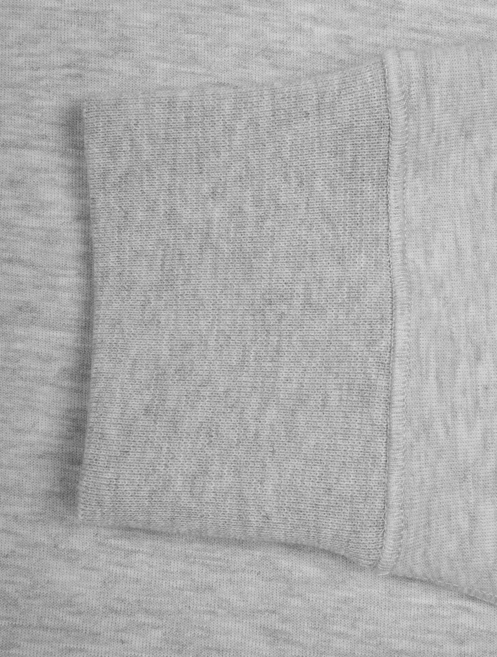 Double-Knit Quarter-Zip Pullover Grey