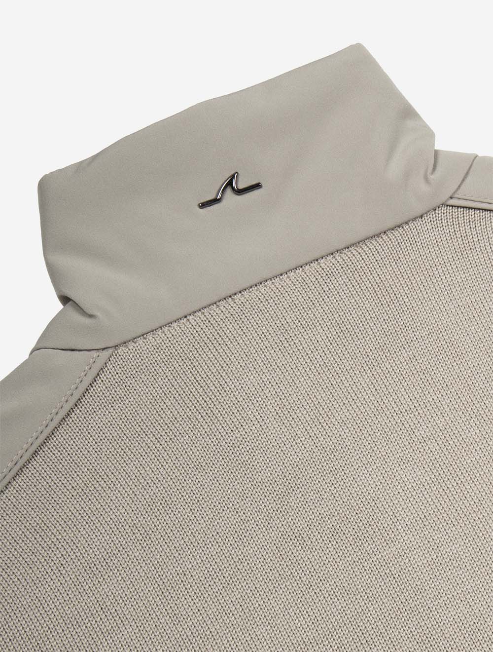 Virgin Wool Half Zip Sweater Sand