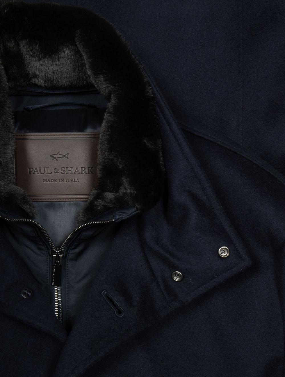 Loro Piana Cashmere Car Coat Navy