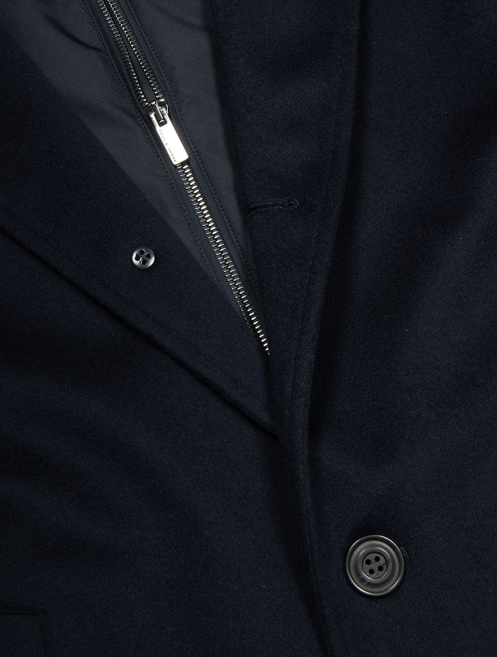 Loro Piana Cashmere Car Coat Navy