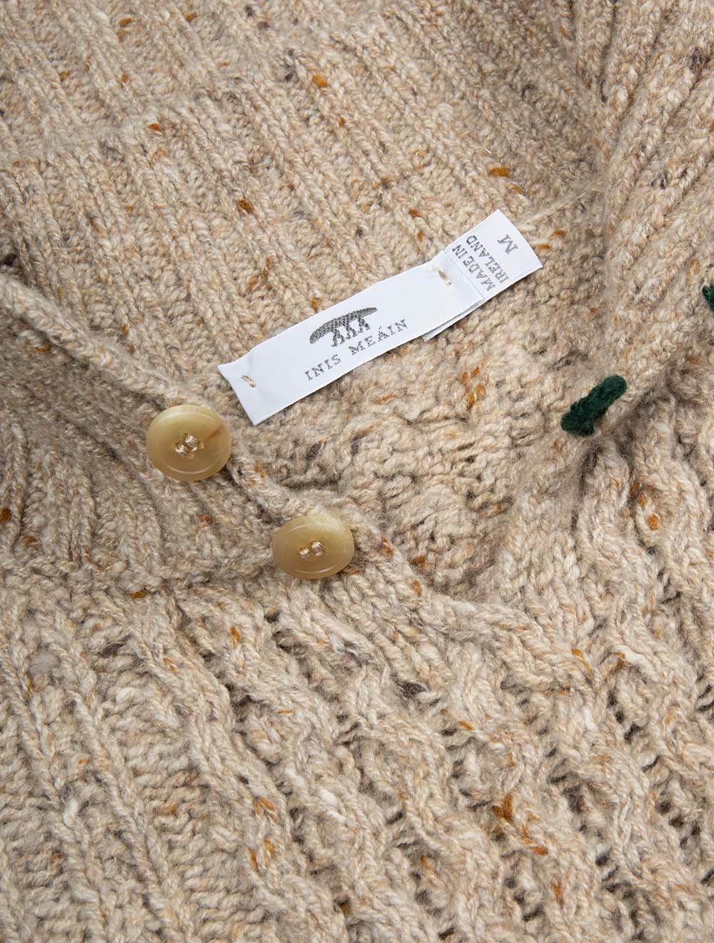 Mairtin Beag Wool Cashmere Jumper Tan Fleck
