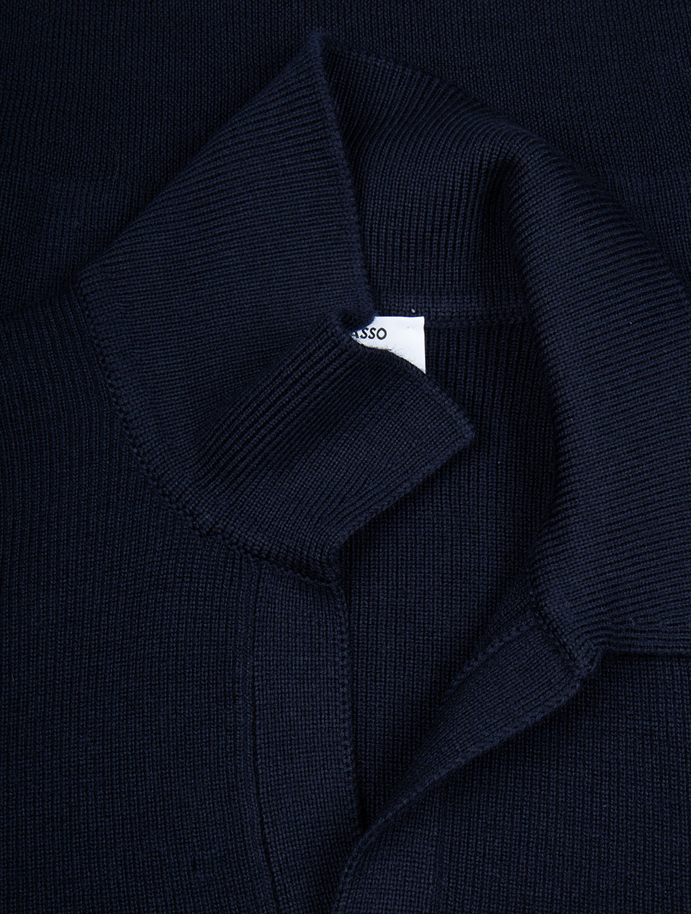 Knit Long Sleeve Tennis Polo Navy