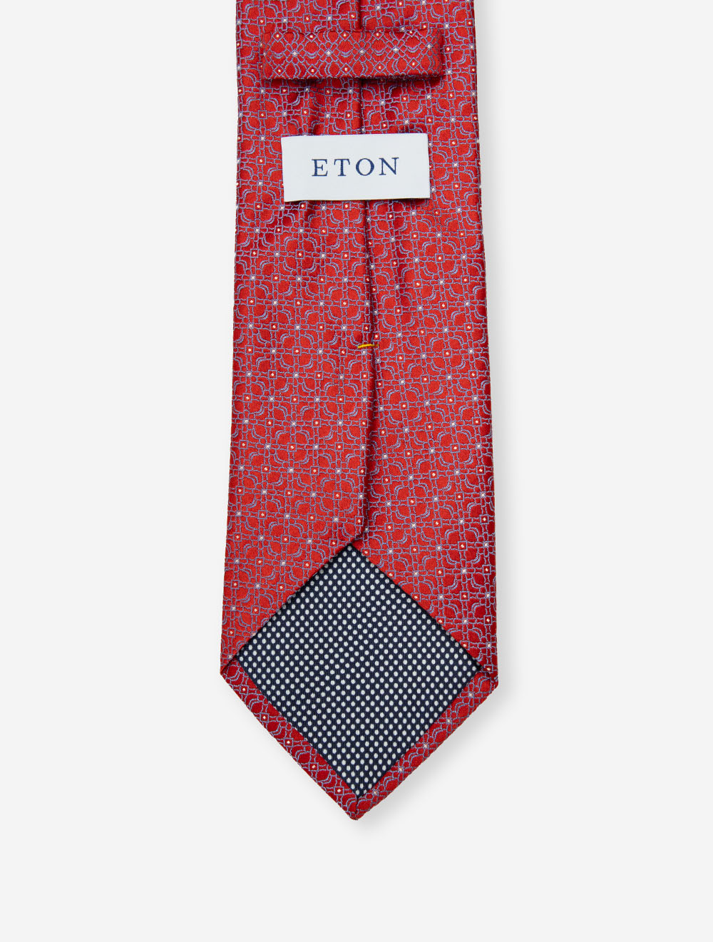 Floral Woven Silk Tie Red