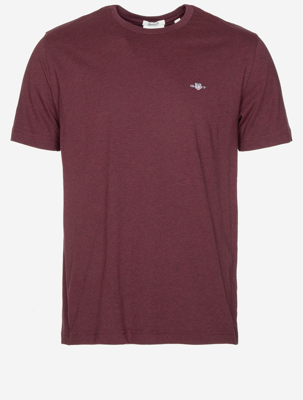 Regular Fit Shield T-Shirt Bordeaux Melange