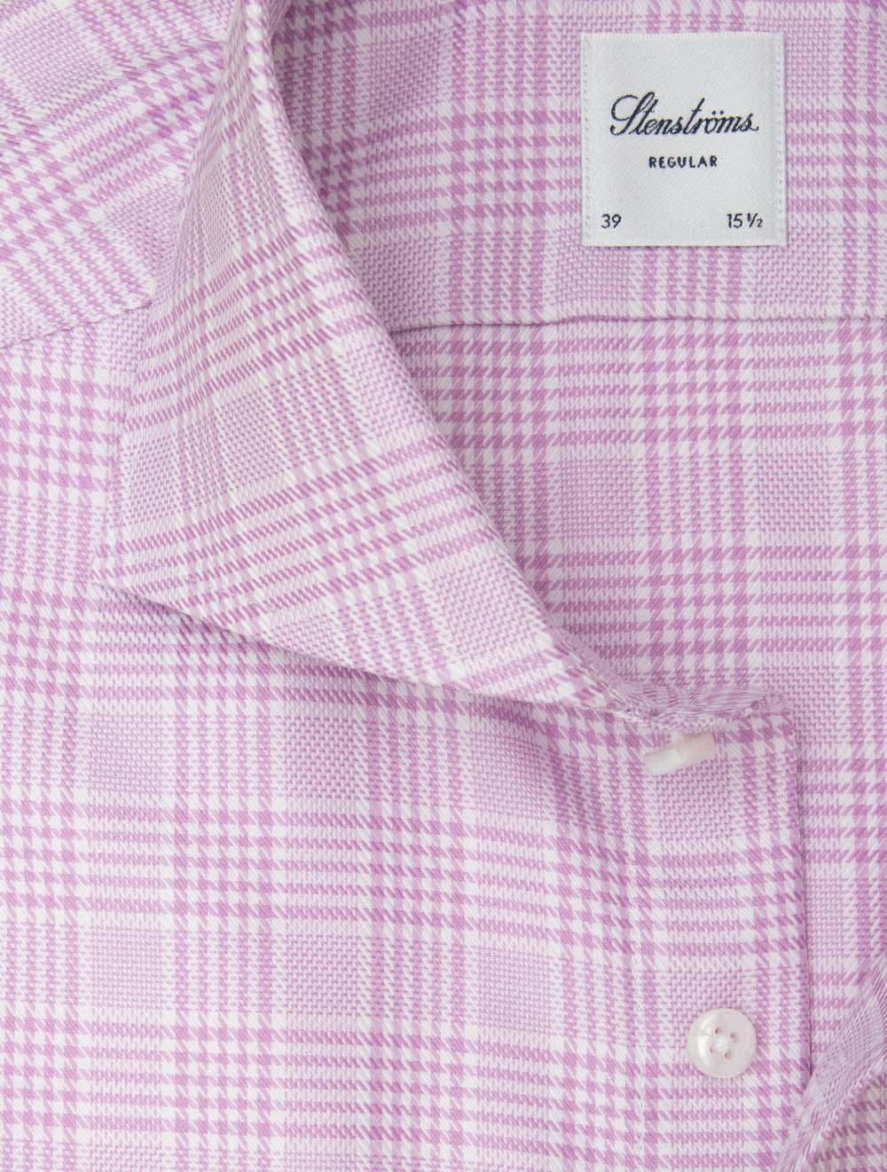Regular Plaid Check Shirt Purple