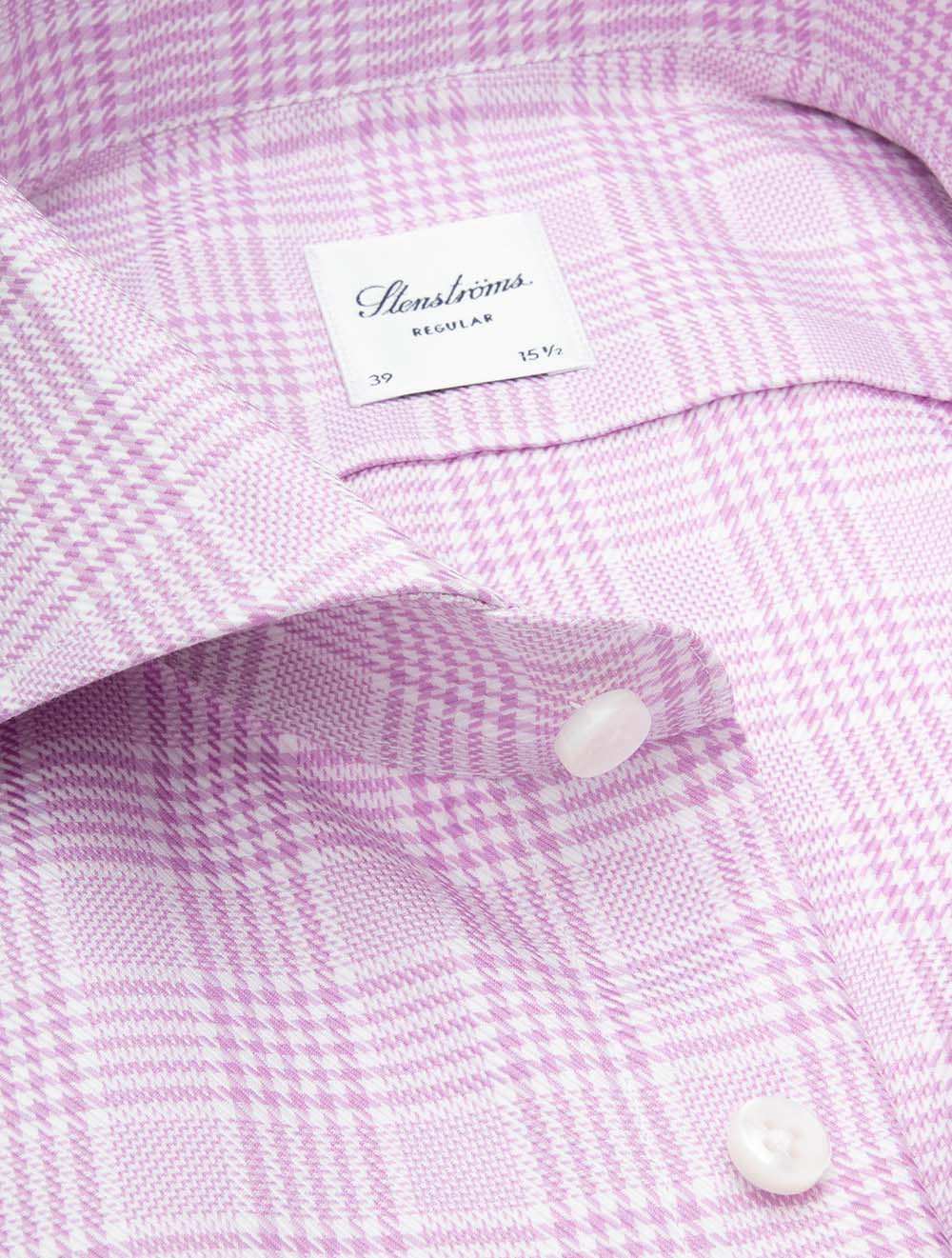 Regular Plaid Check Shirt Purple