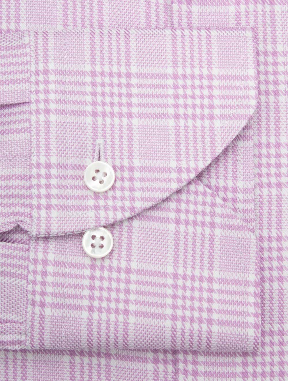 Regular Plaid Check Shirt Purple