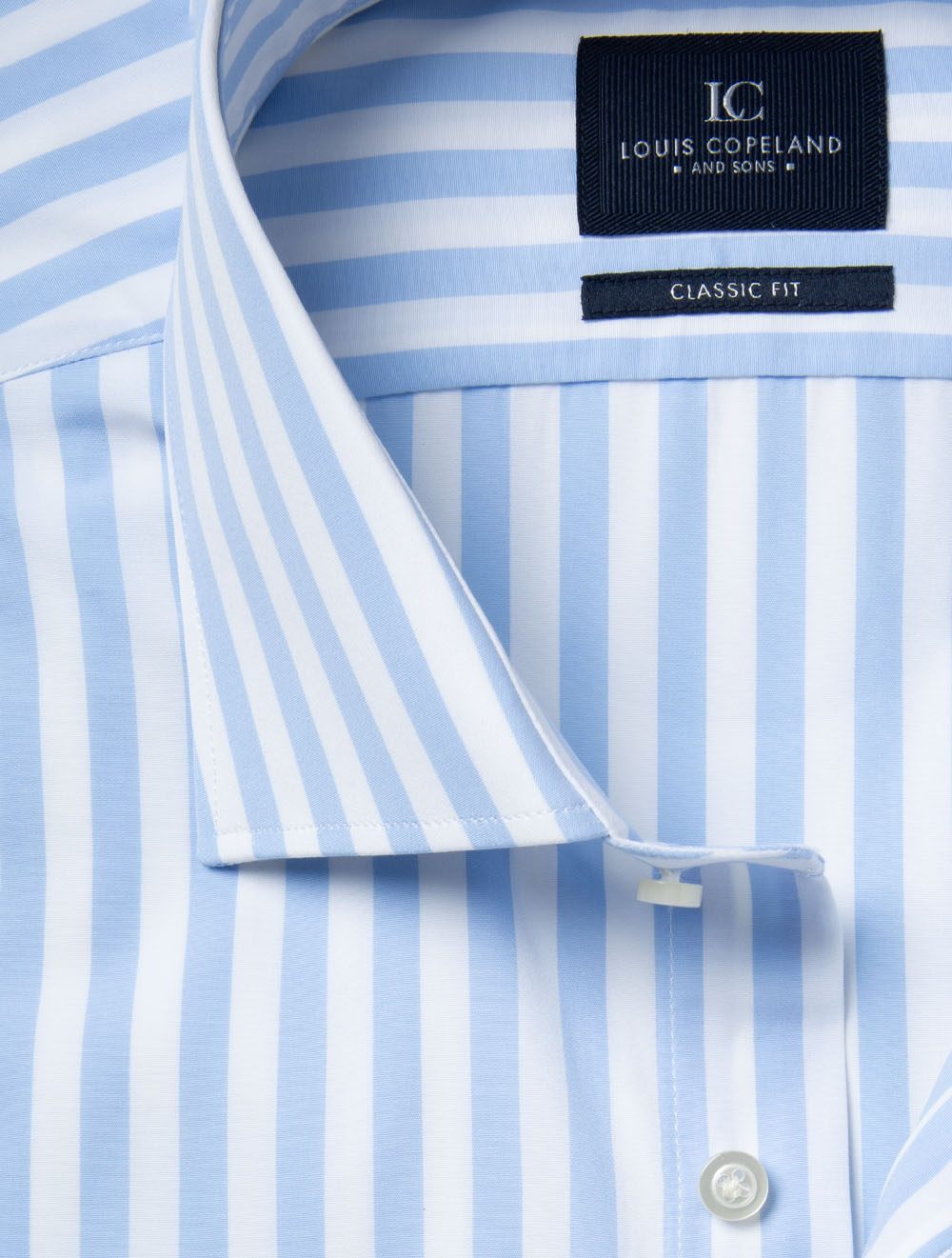 Classic Fit Barstripe Shirt Blue