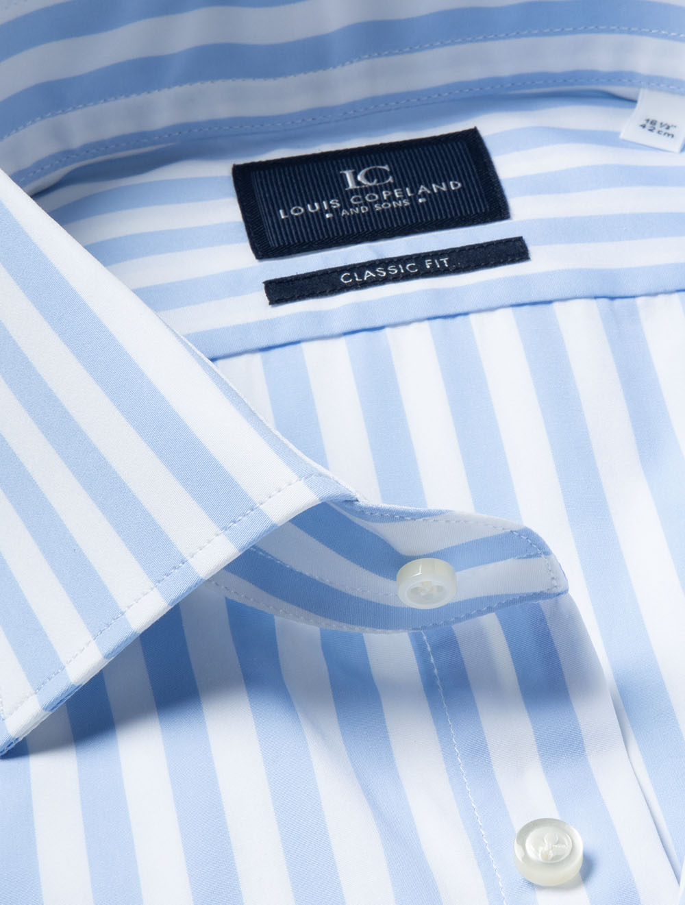 Classic Fit Barstripe Shirt Blue