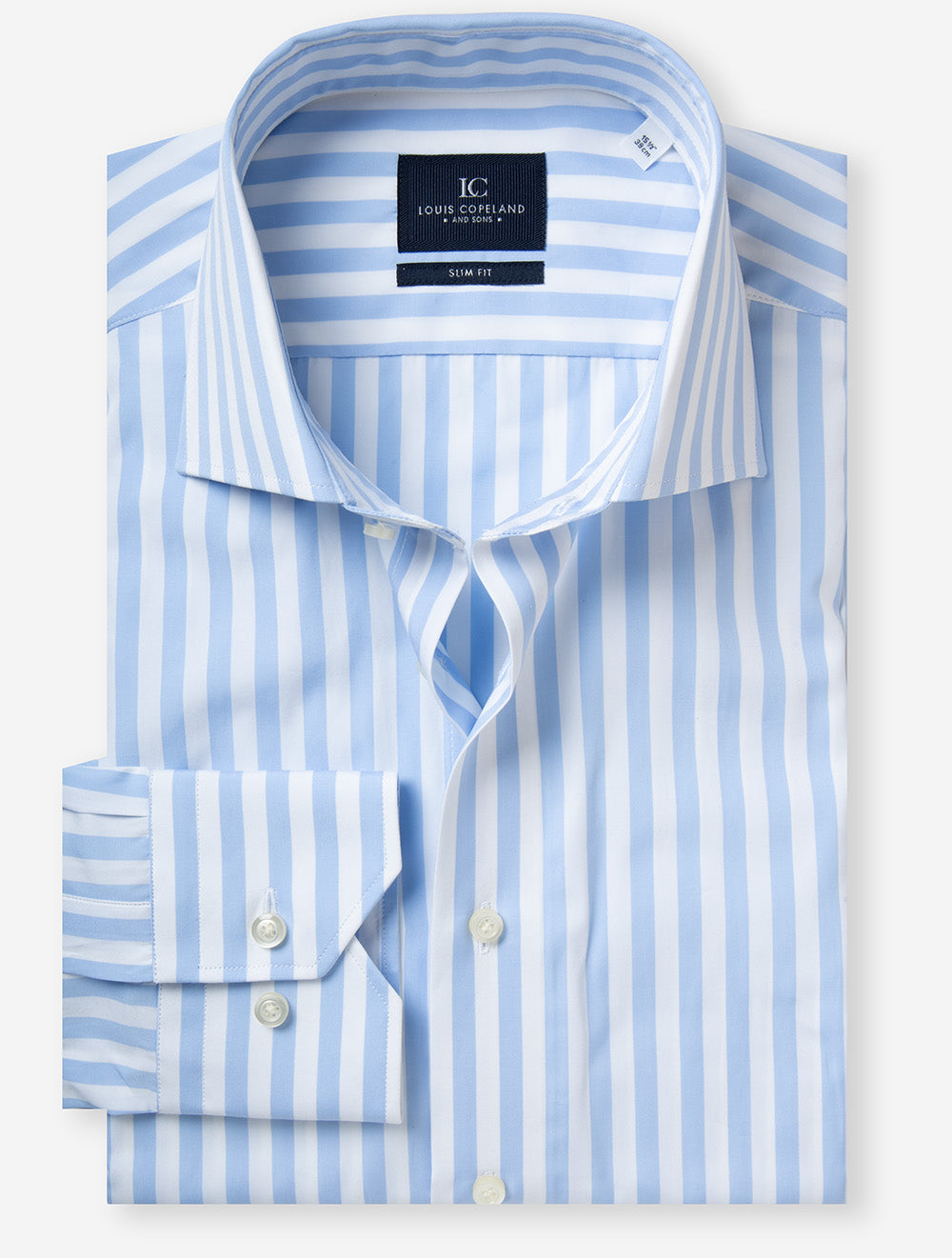 Slim Fit Barstripe Shirt Blue
