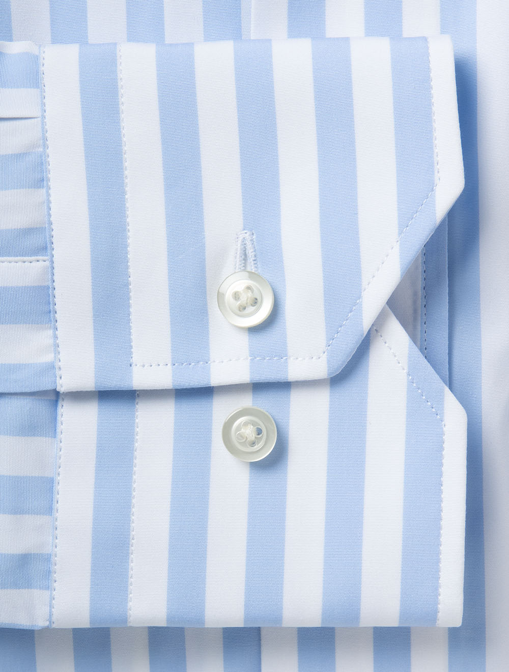 Slim Fit Barstripe Shirt Blue