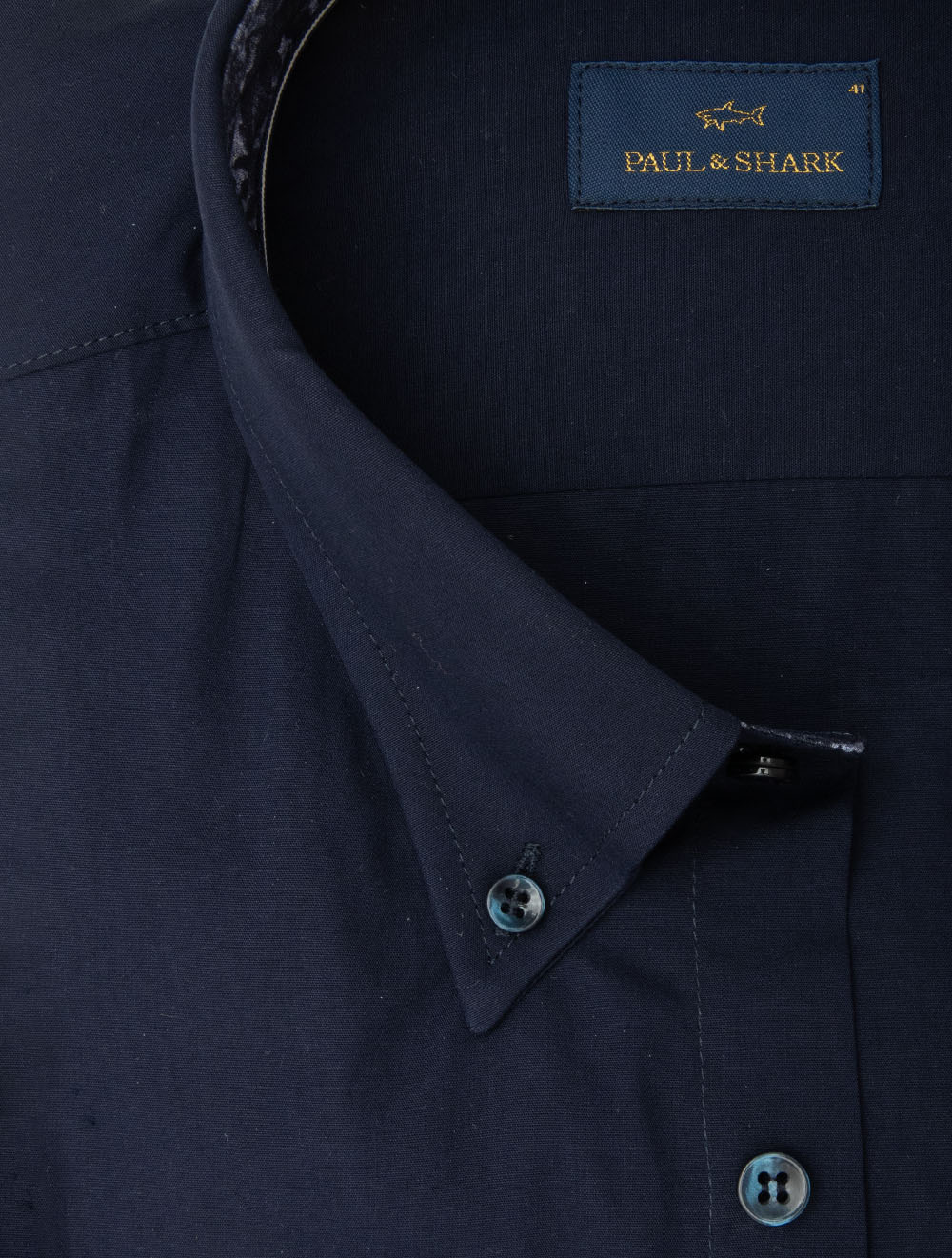 Buttondown Shirt With Inlay Navy