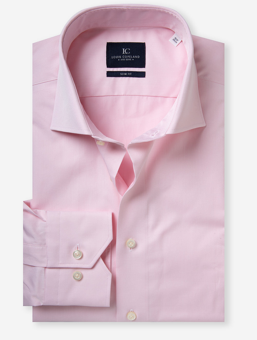 Slim Fit Solid Plain Shirt Pink