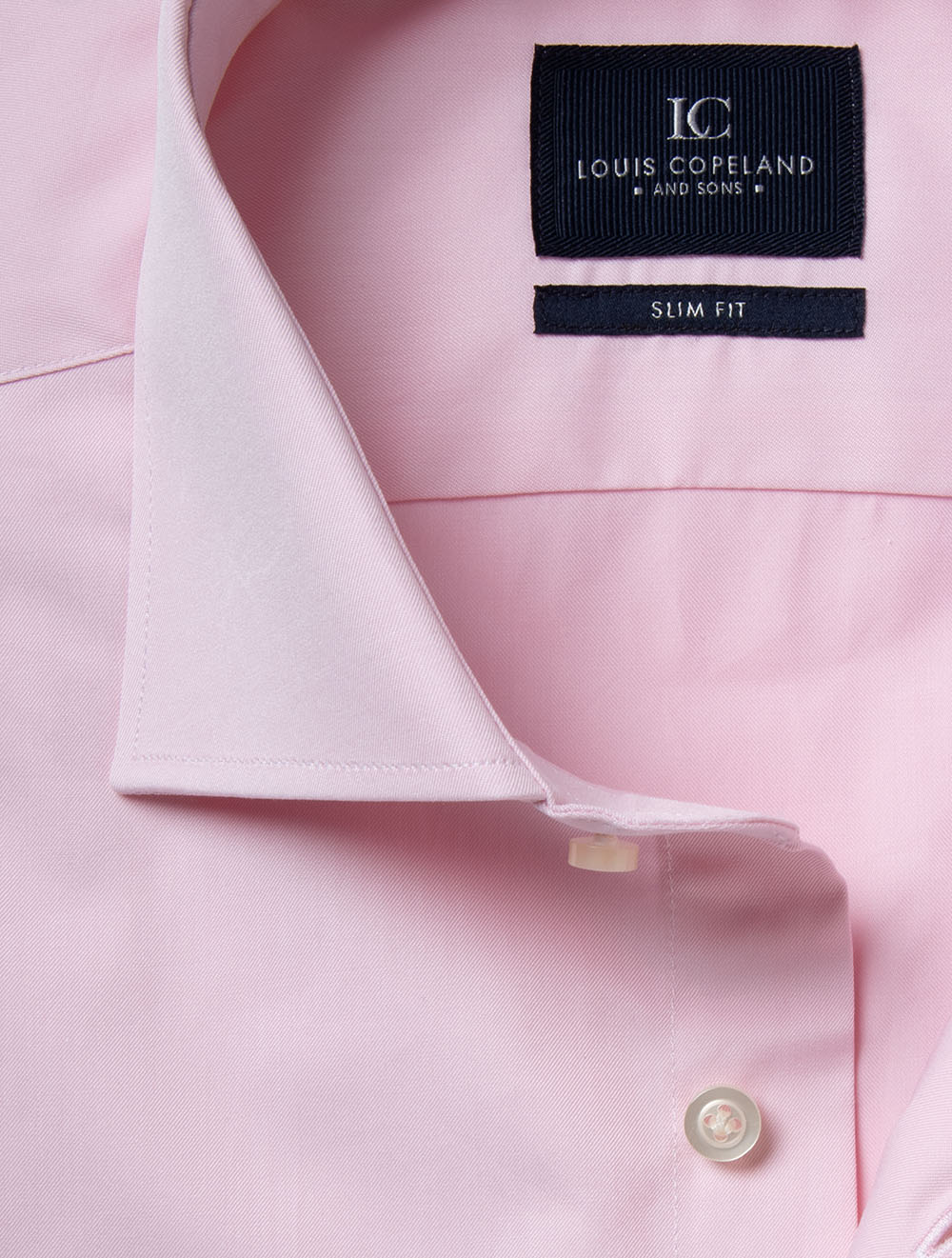 Slim Fit Solid Plain Shirt Pink