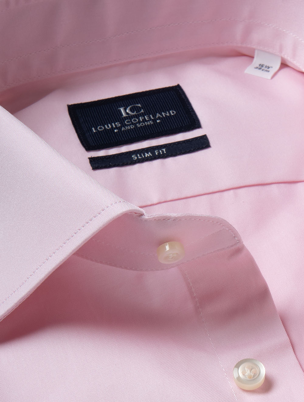 Slim Fit Solid Plain Shirt Pink