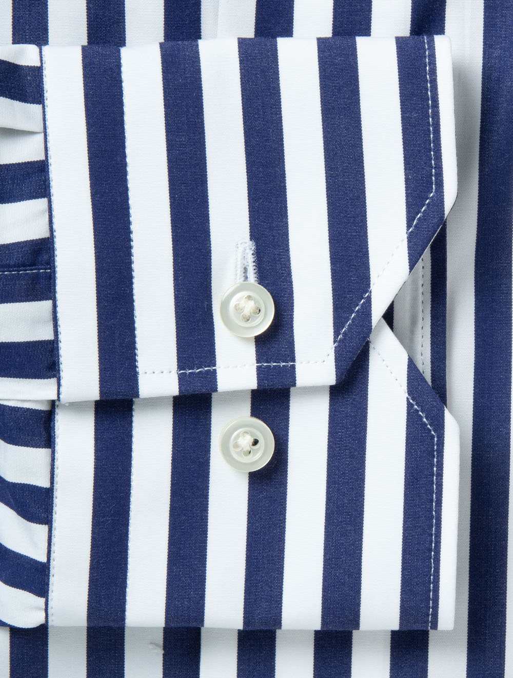 Slim Fit Barstripe Shirt Navy