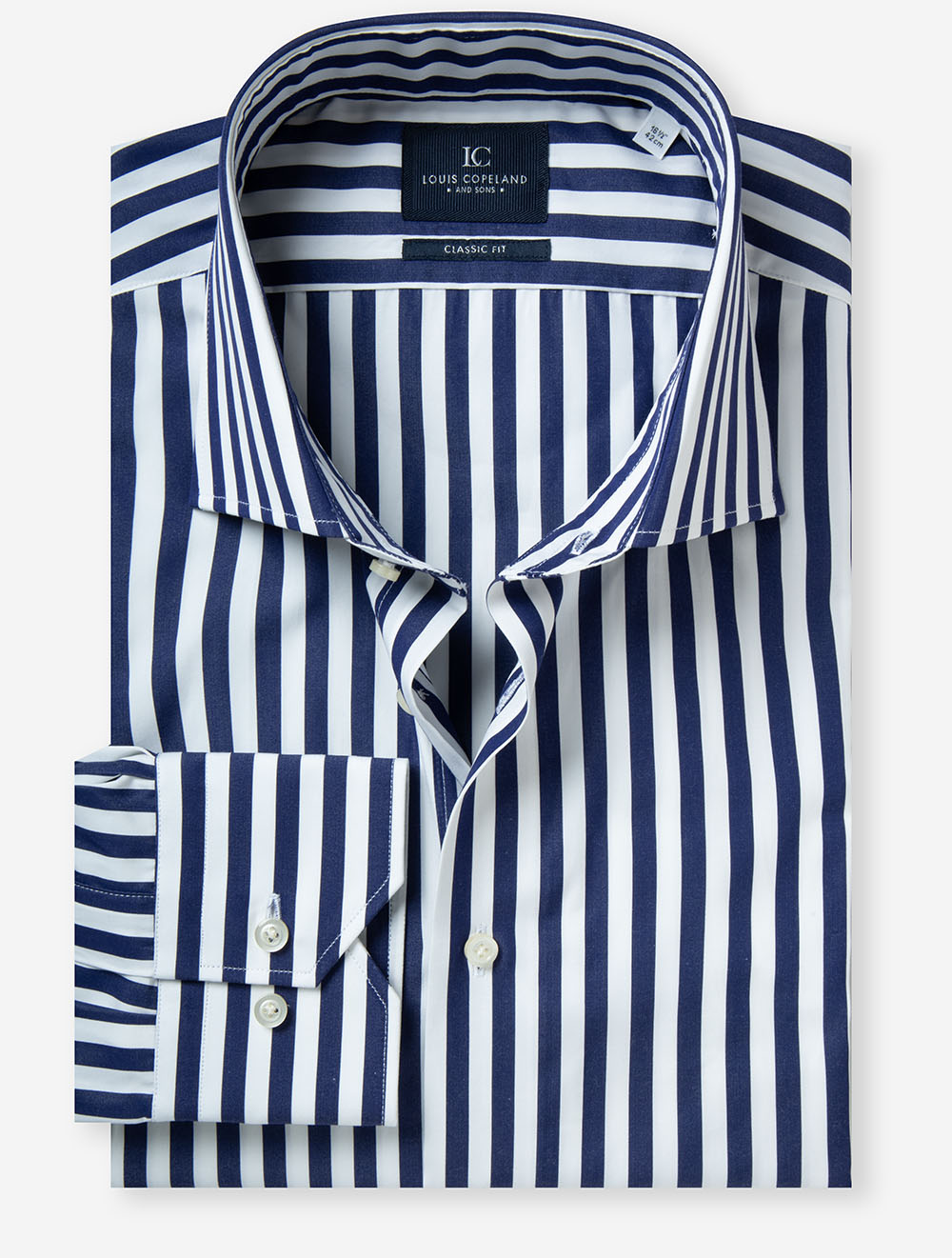 Classic Fit Barstripe Shirt Navy