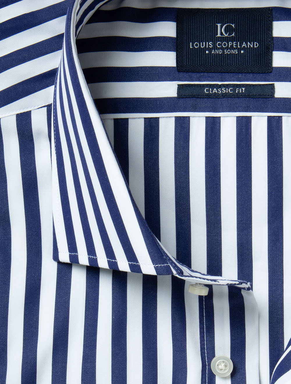 Classic Fit Barstripe Shirt Navy