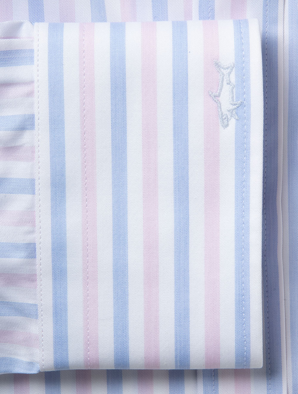 Twill Stripe Button-Down Shirt Candy