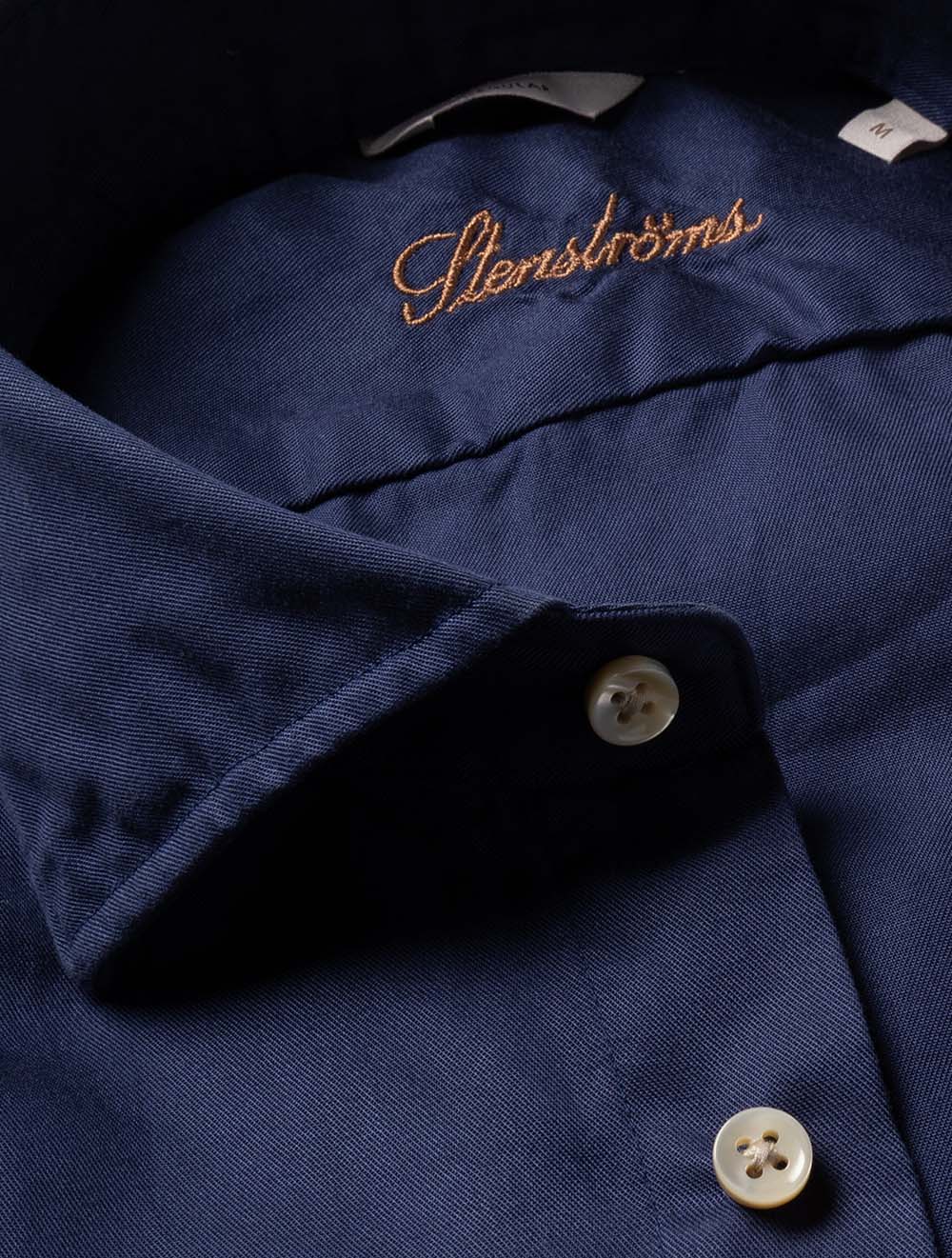 Regular Soft Cotton Shirt Navy