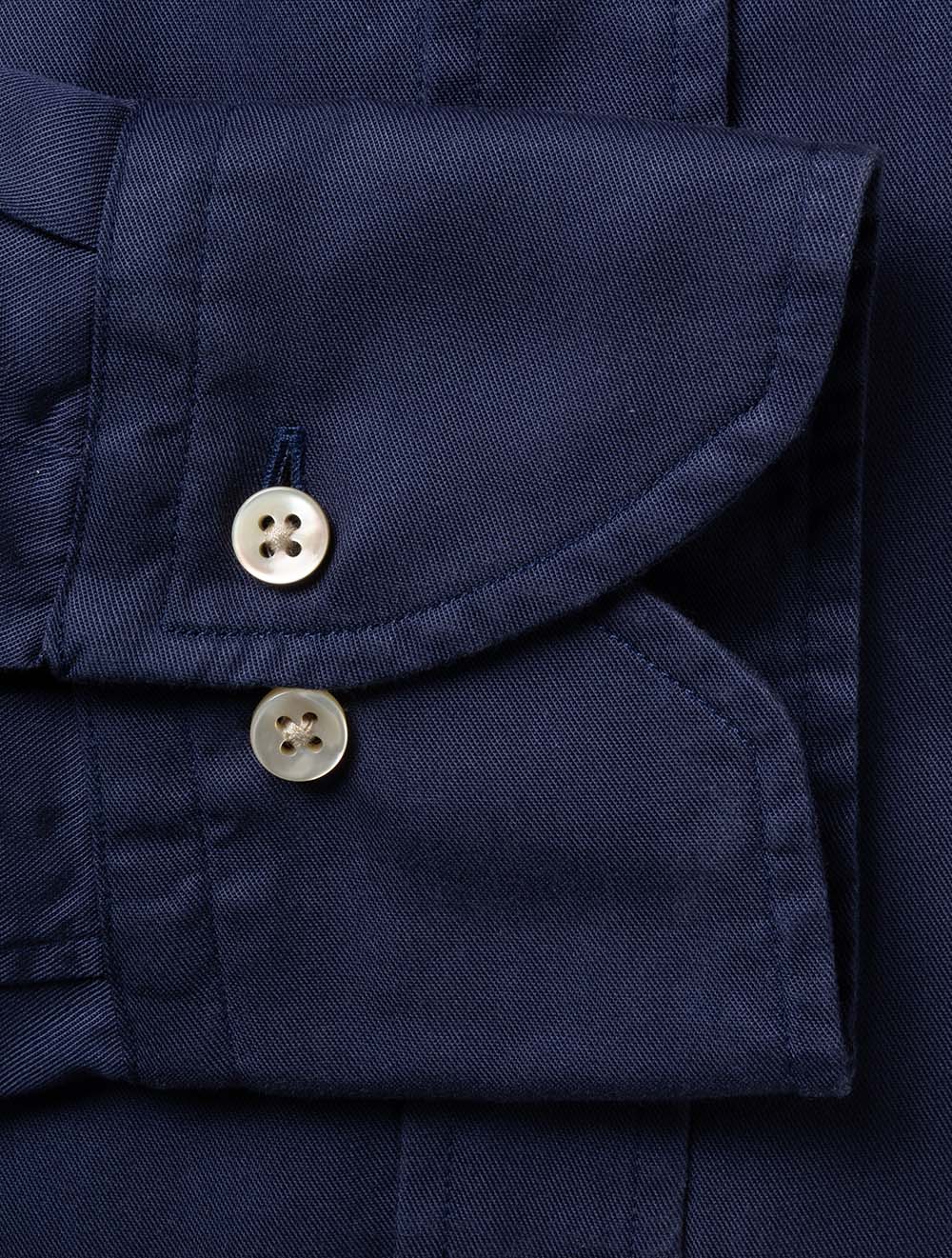 Regular Soft Cotton Shirt Navy