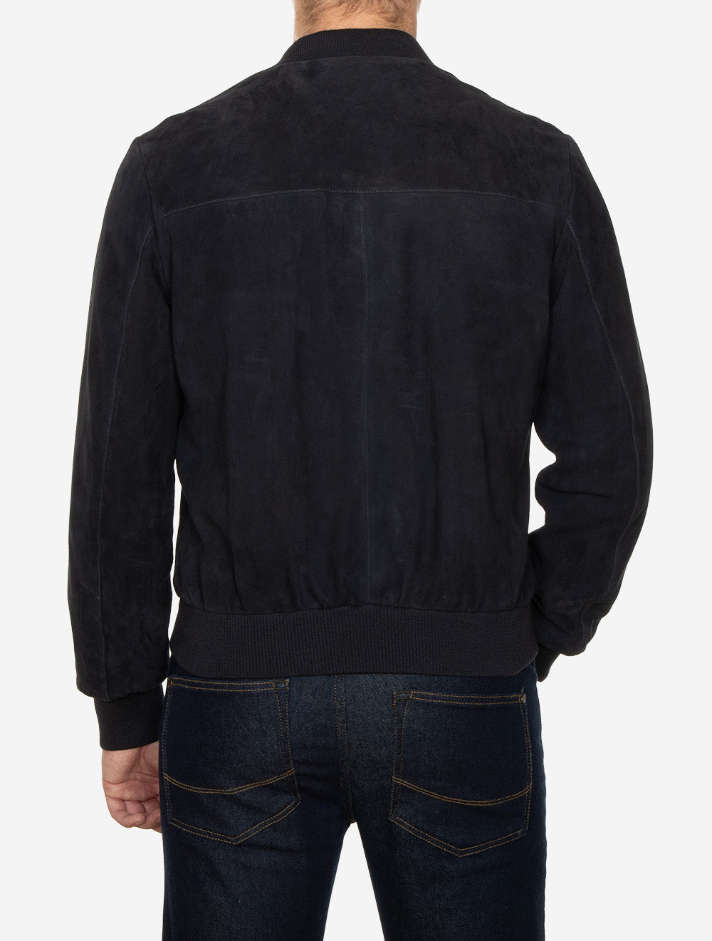 Didier Suede Bomber Jacket Night