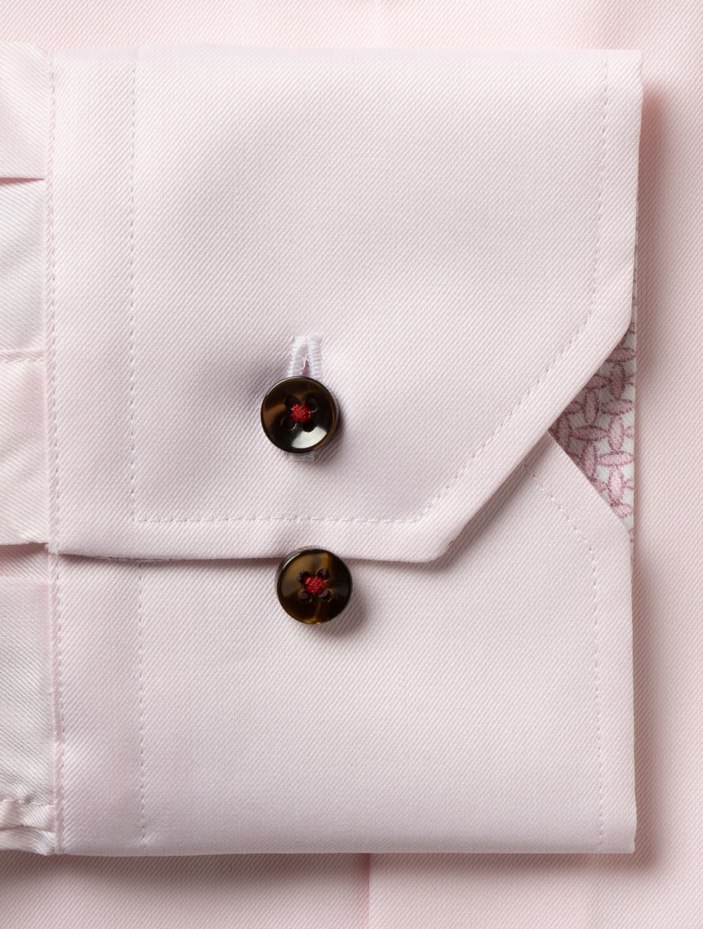 Stenstroms Regular Plain W/Inlay Shirt-Pink